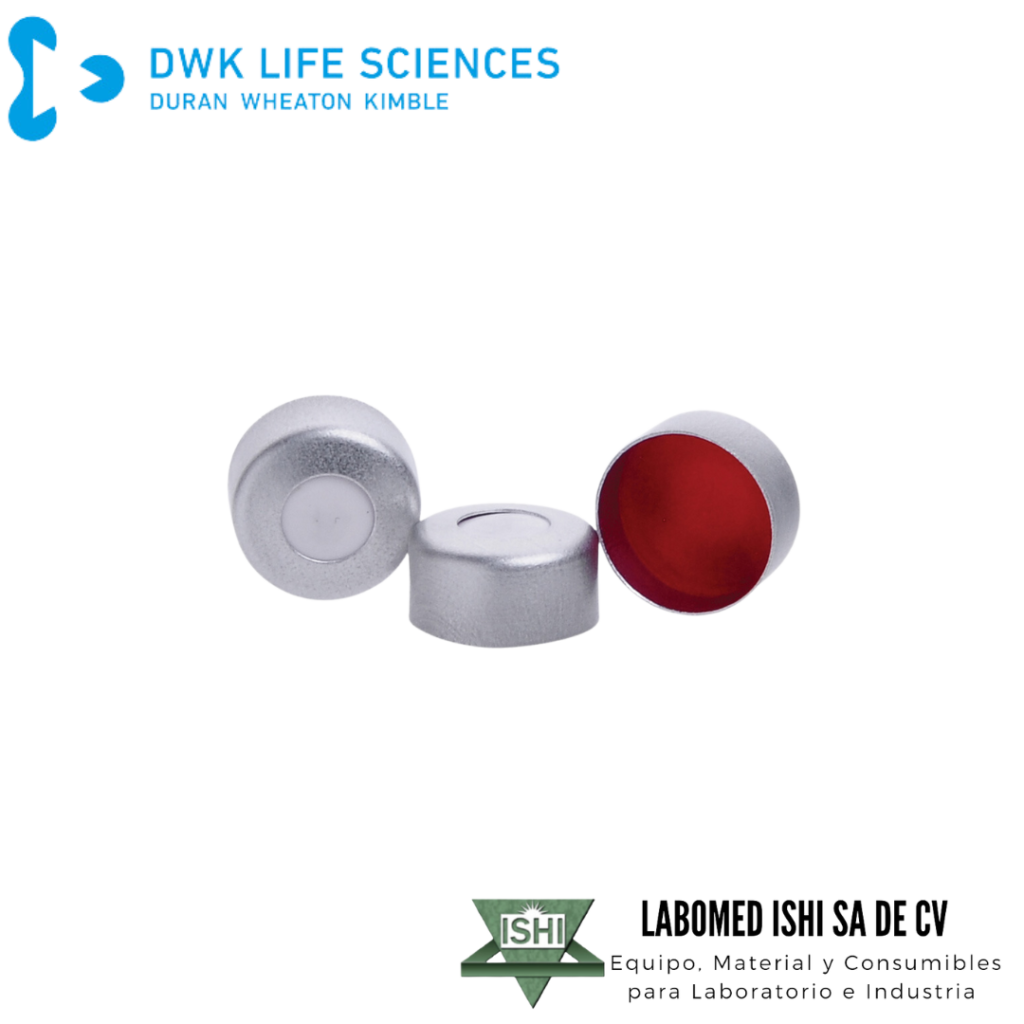 Tapon Engarzado Para Vial De 11 Mm Con Septos PTFE silicona Aluminio tapon-engarzado-para-vial-de-11-mm-con-septos-ptfe-silicona-aluminio