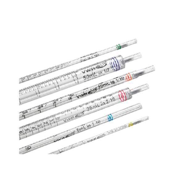 Pipetas serológicas desechables VWR®, poliestireno, estériles, tapadas